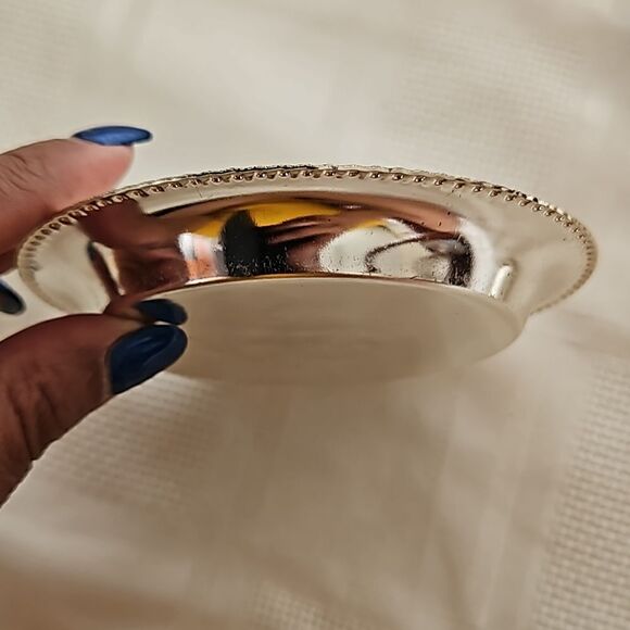 Happy Anniversary Pack Of 3 Small Steel Tray Silver 4.5" - Picture 8 of 16